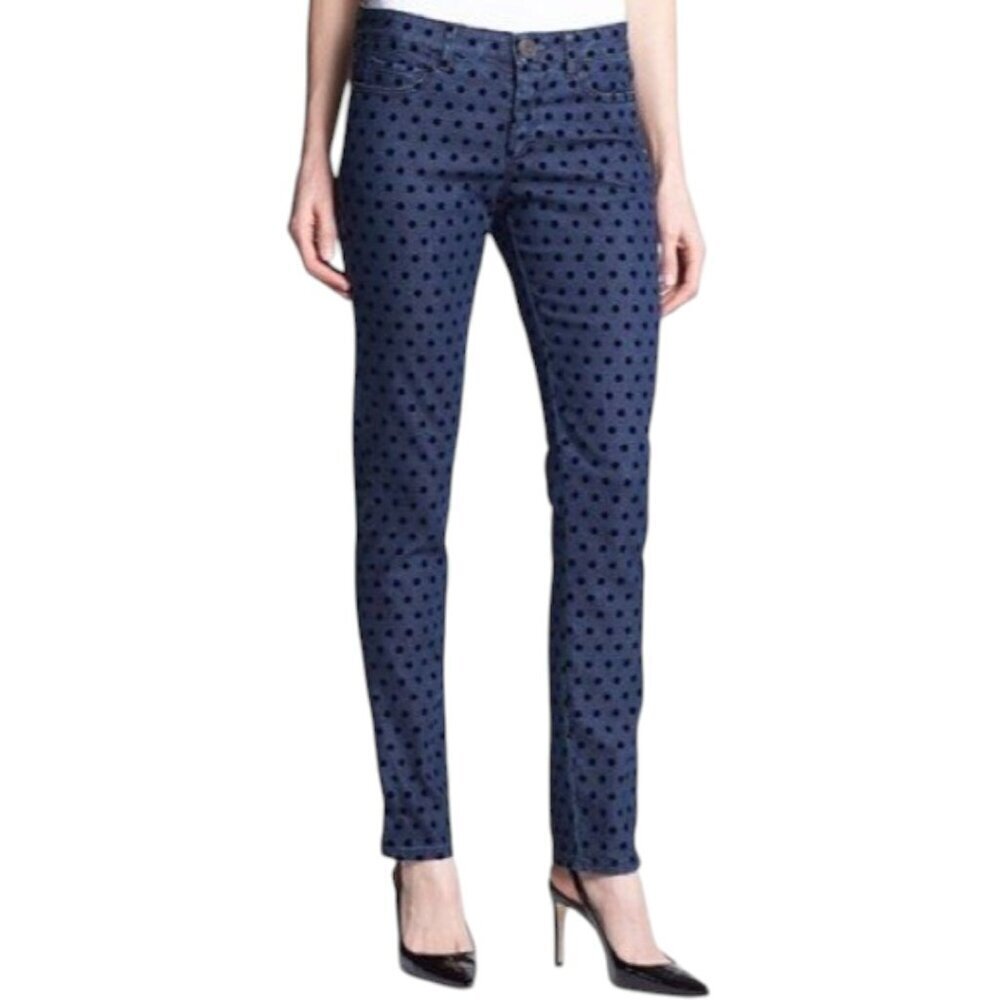 Max Mara Weekend Skinny Low Rise Polka Dot Jeans